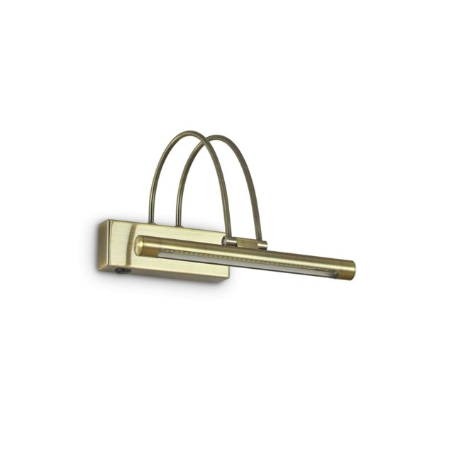 Bow LED Small Picture Wall Light Antique Brass
