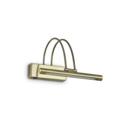 Bow LED Small Picture Wall Light Antique Brass