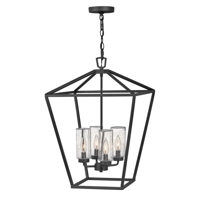 Hinkley Alford Place Outdoor Pendant Ceiling Light Museum Black, IP44