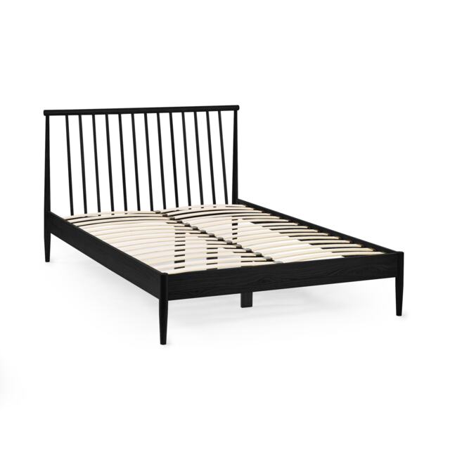 Magnolia Black Spindle Bed Frame - Double (135cm)
