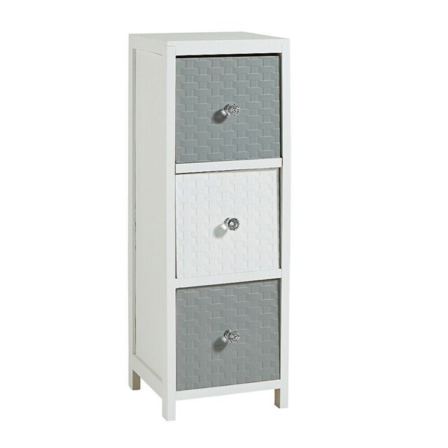 Wooden Storage Unit Chest Of Drawer Bedroom Organiser Fully Assembled White