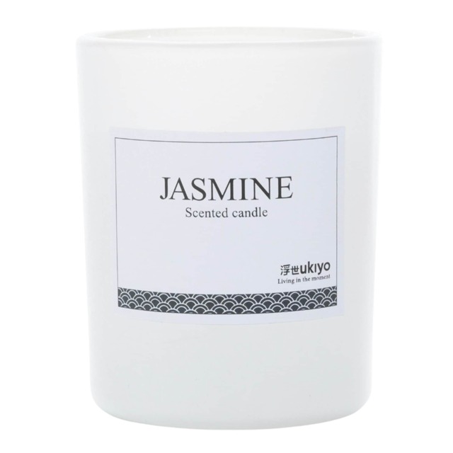 Ukiyo Jasmine Bamboo Scented Candle - White - One Size White One Size
