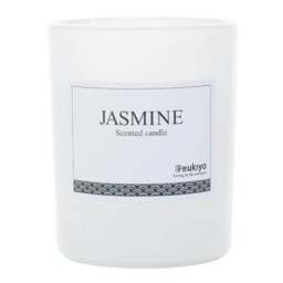 Ukiyo Jasmine Bamboo Scented Candle - White - One Size White One Size