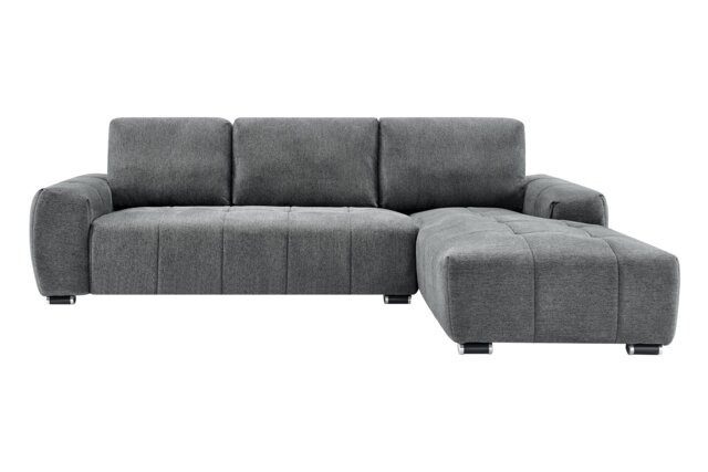 The Capri 3 Seater Corner Sofa in Grey, Silver or Beige Grey One Size