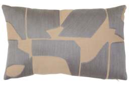 Bosie Ozella Natural And Grey Cushion Brown