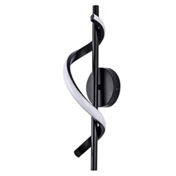 Modern Spiral LED Wall Light 3 Color Lights Sconce Black