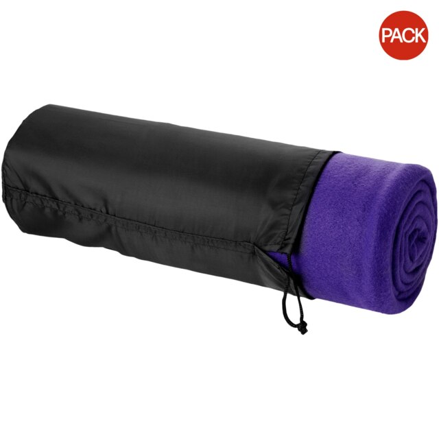 Bullet Huggy Blanket And Pouch (Pack of 2) - Purple - 150 x 120 cm