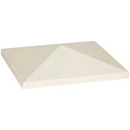 Outsunny 3 x 3(m) Gazebo Canopy Replacement Cover, UPF30+, Cream White Cream Cream 1