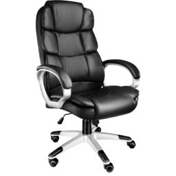 Office Chair Jonas - stepless height adjustment, ergonomic, thick padding Black black One Size 1