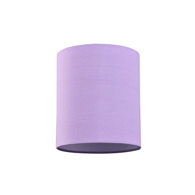 Contemporary and Elegant Soft Lilac Linen Fabric 18cm High Cylinder Lamp Shade Purple Lilac 1