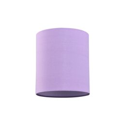 Contemporary and Elegant Soft Lilac Linen Fabric 18cm High Cylinder Lamp Shade Purple Lilac 1
