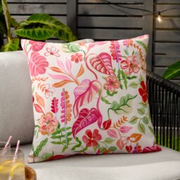 Furn Tropical Bloom Outdoor Cushion Cream Natural
