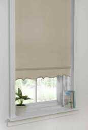Scalloped Roller Blind - Grey - That Home Shop - thumbnail 5