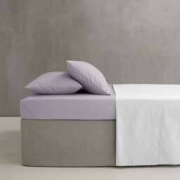 Catherine Lansfield Easy Iron Percale Combed Extra Deep Fitted Sheet - Lilac - That Home Shop - thumbnail 3