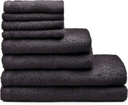Catherine Lansfield Quick Dry Cotton 8 Piece Towel Set - White - That Home Shop - thumbnail 6