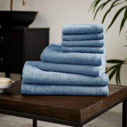 Catherine Lansfield Quick Dry Cotton 8 Piece Towel Set - White - That Home Shop - thumbnail 2