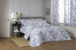 The Lyndon Company 2021 Toile De Jouy Duvet Cover Blue - Pink - That Home Shop