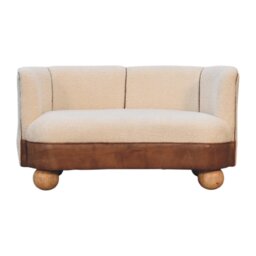Boucle Cream Buffalo Small Sofa -  - That Home Shop
