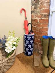 Blue With White Flower Umbrella Stand -  - That Home Shop - thumbnail 3