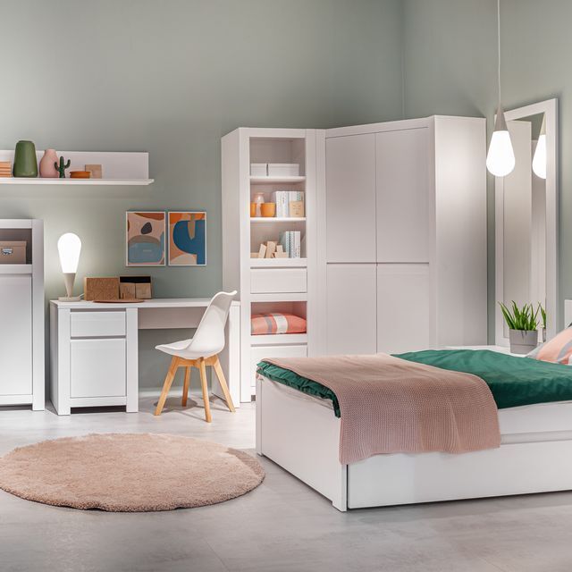 Novi 2 Door Corner Wardrobe in Alpine White - - That Home Shop - image 1