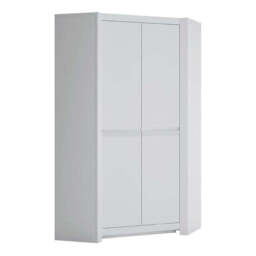 Novi 2 Door Corner Wardrobe in Alpine White -  - That Home Shop - thumbnail 2
