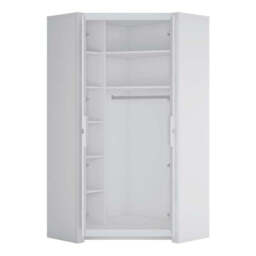 Novi 2 Door Corner Wardrobe in Alpine White -  - That Home Shop - thumbnail 3