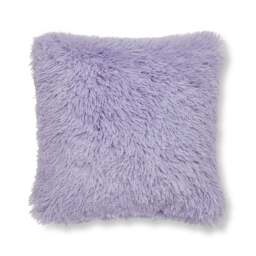 Catherine Lansfield Cuddly Deep Pile Faux Fur Cushion - Charcoal Grey - That Home Shop - thumbnail 7