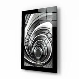 Spiral Stairs Glass Wall Art -  - That Home Shop