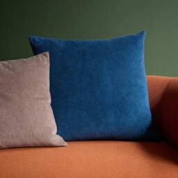 Miller Corduroy Velvet Cushion Cover Petrol 59 x 59cm - thumbnail 3