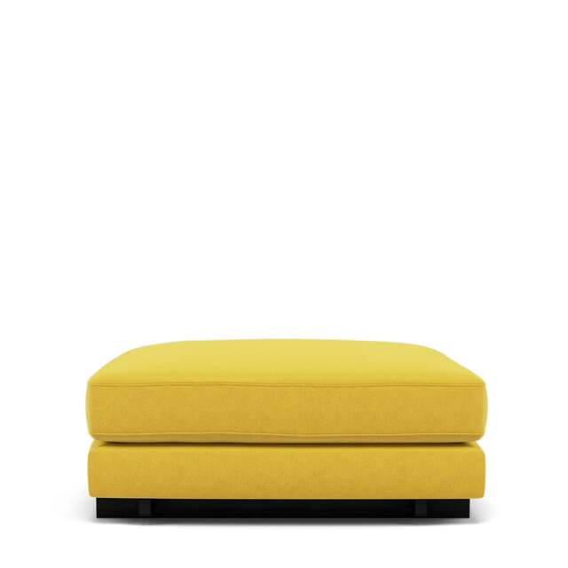 Harper Ottoman - Lario Duro Velvet: Ochre