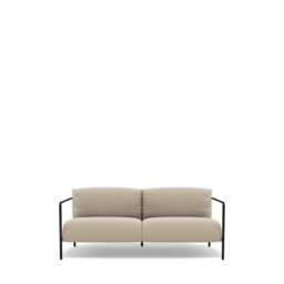 Fold Indoor 2-Seater Sofa - Prescott Leather: Lamb