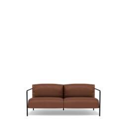 Fold Indoor 2-Seater Sofa - Tosca Leather: Saddle