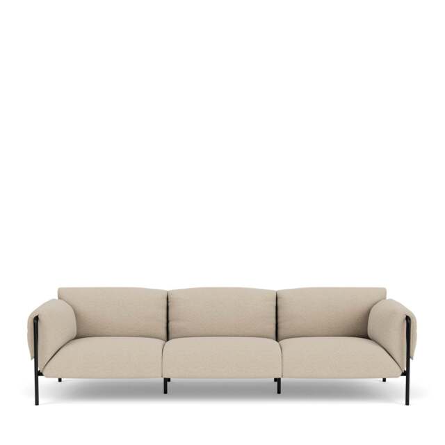 Fold Outdoor 3-Seater Sofa With Arms - Bora Bora: Sand