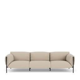 Fold Outdoor 3-Seater Sofa With Arms - Bora Bora: Sand