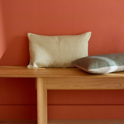 Otterley Green & Blush Cushion Cover 30 x 50cm - thumbnail 2