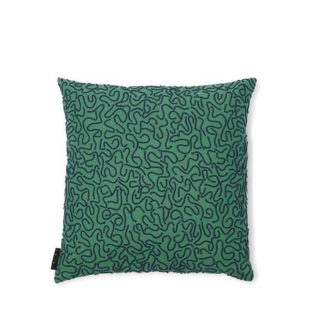 Ripple Cushion Cover Green 45 x 45cm - image 1