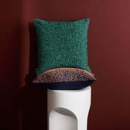 Ripple Cushion Cover Green 45 x 45cm - thumbnail 2