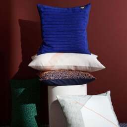Ripple Cushion Cover Green 45 x 45cm - thumbnail 4