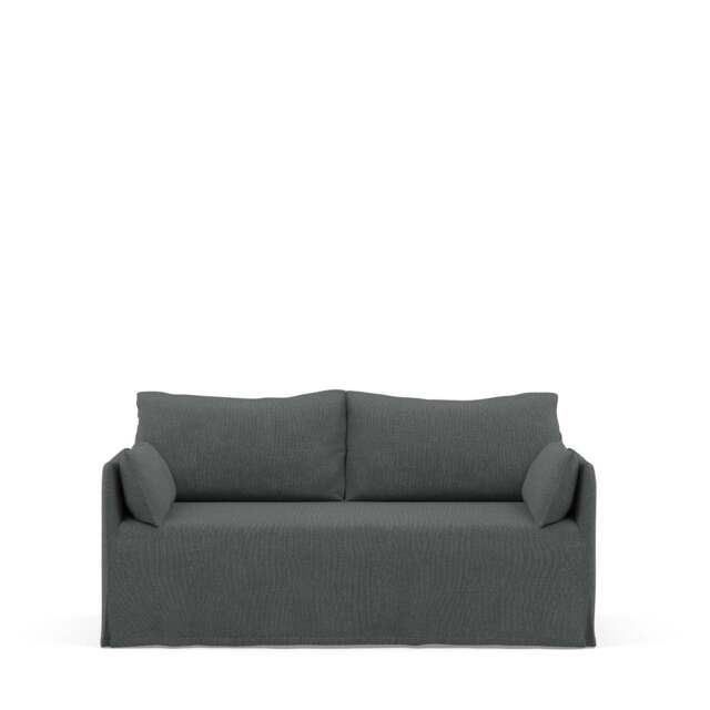 Nicholson Loose Cover Sofa 180cm - Linen: Iron