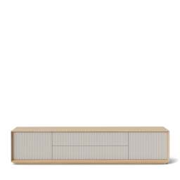 Pillar Low Console Oak & Stone - thumbnail 1
