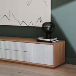 Pillar Low Console Oak & Stone - thumbnail 2