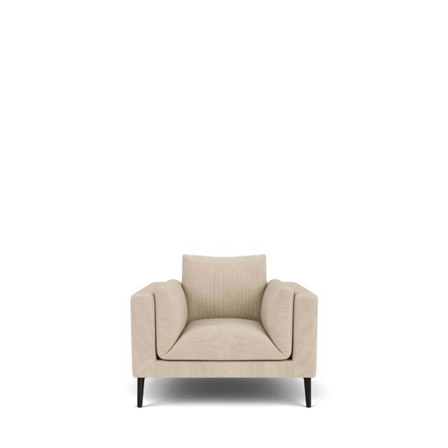 Dove Armchair - Giada Textured Chenille: Almond
