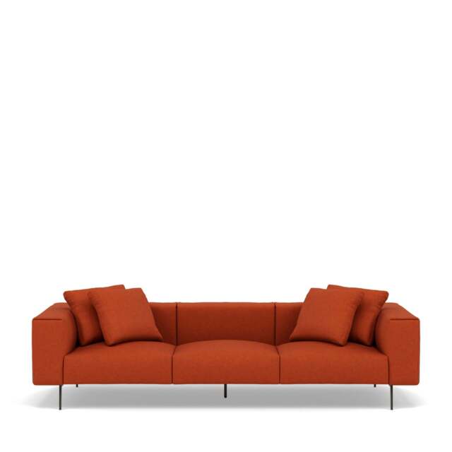 Pelham 4-Seater Sofa - Wool: Cinnamon