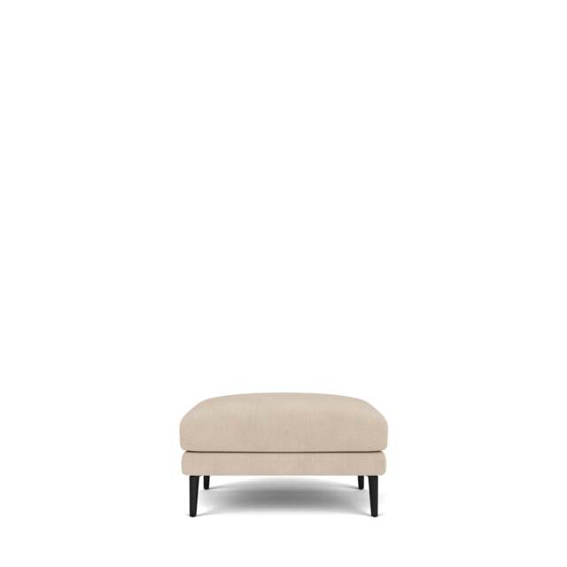 Dove Footstool - Giada Textured Chenille: Almond