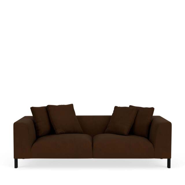 Sloan 3-Seater Sofa - Kairos Leather: Chocolate Forest