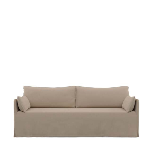 Nicholson Loose Cover Sofa 220cm Linen Flax - image 1