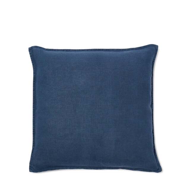 Wallis Linen Cushion Cover Blue 50 x 50cm - image 1