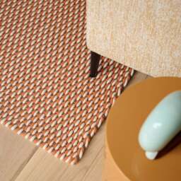 Macrame Rug Rust & Charcoal (4 Sizes) - thumbnail 3