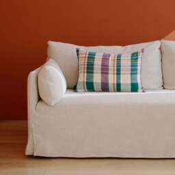 Marabar Cushion Cover Mauve & Green 40 x 60cm - thumbnail 2