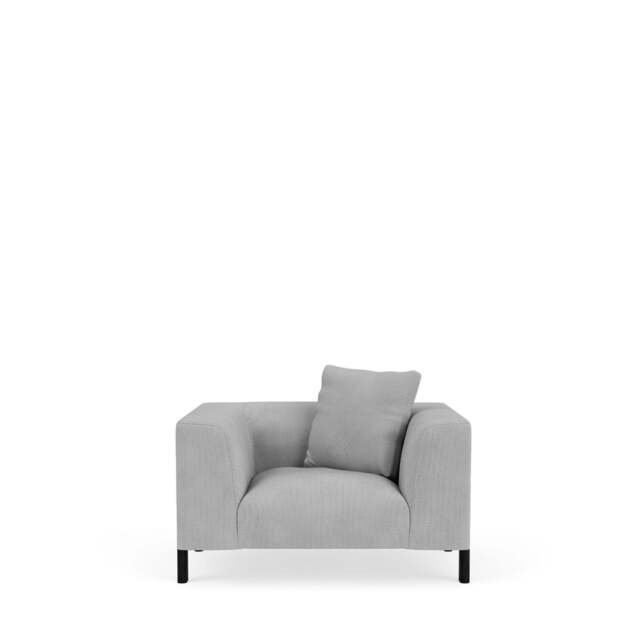 Sloan Armchair - Giada Textured Chenille: Silver